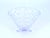 1980s Vintage Geometric Diamond Relief Patterns Crystal Bowl For Sale - Image 5 of 8
