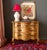 Italian Florentine Style Painted Gold Distressed Chest of Drawers For Sale - Image 4 of 13
