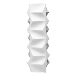 White Archais Bisque Porcelain Vase by Heinrich Fuchs for Hutschenreuther, Germany, 1970s For Sale
