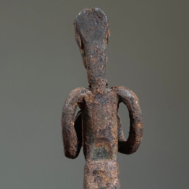 Antique Folk Art Hand Forged Iron Figurative Sculpture For Sale In Philadelphia - Image 6 of 8