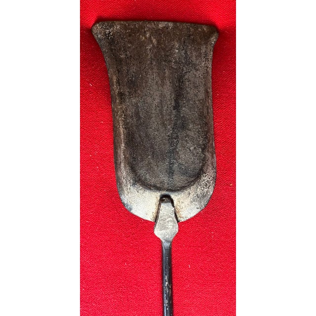 Metal Antique Early 19th Century American Federal Brass & Iron Fireplace Tool - Shovel For Sale - Image 7 of 12