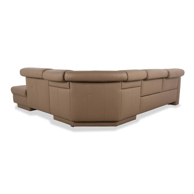 1301 Leather Corner Sofa in Beige - Taupe from Himolla For Sale - Image 12 of 14