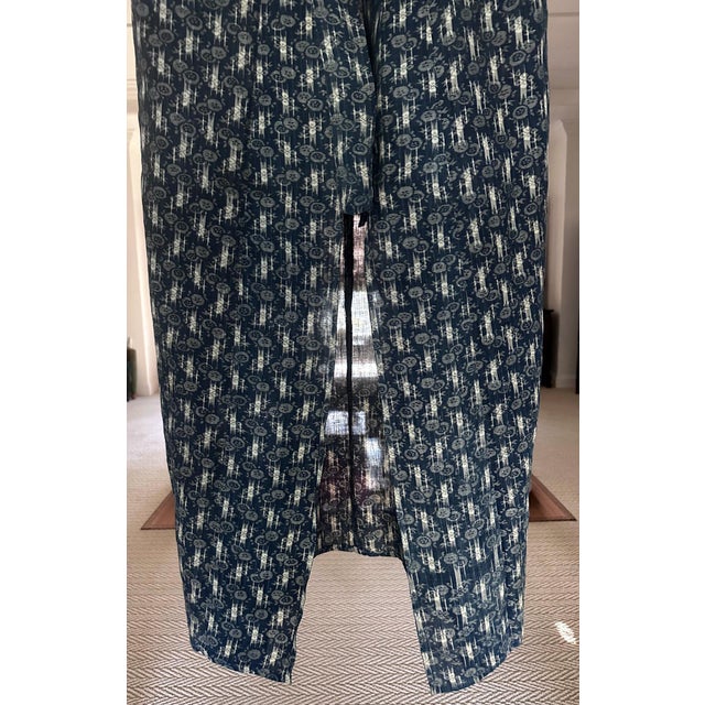 Japanese Woven Ikat and Stenciled Summer Usumono Kimono Meiji Period For Sale In Atlanta - Image 6 of 9