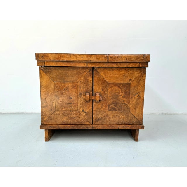 French Brutalist Burl Wood Cabinet, 1970s For Sale - Image 13 of 13