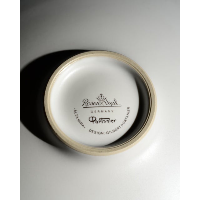 Large Alta Mira Porcelain Plate by Gilbert Portanier for Rosenthal, 1970s For Sale - Image 13 of 14