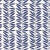Sample - Schumacher Leaf Stripe Wallpaper in Marine For Sale