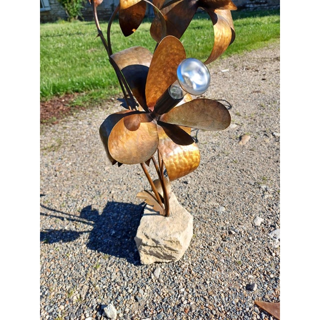 Vintage Red Copper Lamp, 1960s For Sale - Image 9 of 9