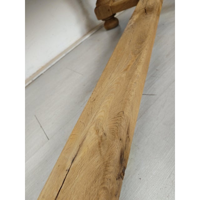 Farmhouse Table in Oak For Sale - Image 10 of 18