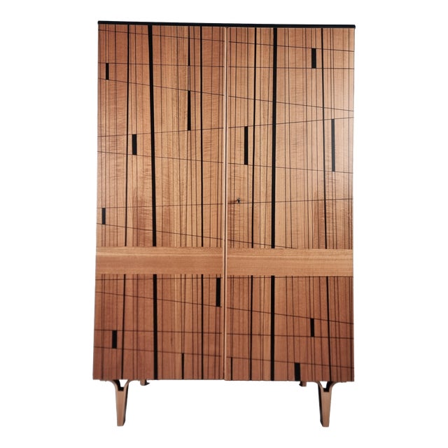 Vintage Wardrobe in Beech, 1970s For Sale