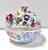 Chinoiserie Decorative Pierced Porcelain Rose Jar With Applied Flowers - Floral Lidded Potpourri Bowl - Chinoiserie Style For Sale - Image 3 of 11