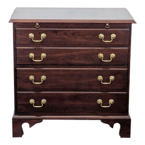 Stickley Four Drawer Nightstand With Pull-Out Tray