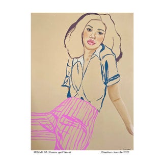 "Femme 05" Contemporary Figurative Fine Art Print by Chambers Austelle For Sale