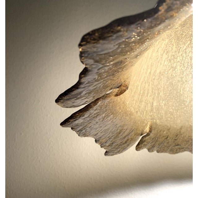 Large Vintage Daylily Pendant Lamp from Peill & Putzler For Sale - Image 3 of 9