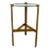 Modern Gold and Glass Side Table For Sale