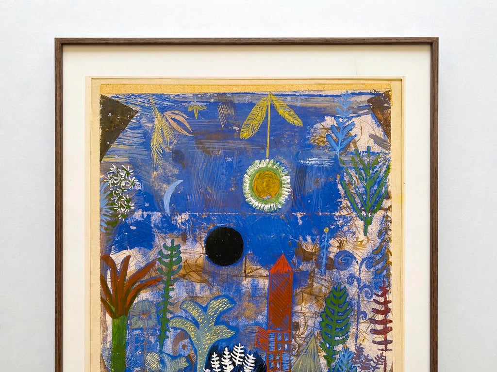 Paul Klee Vintage 1987 Modernist Offset Lithograph Print Framed