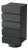 Marte D5 Cinquino High Dresser with 5 Drawers and Black Finish by Ultramobili For Sale
