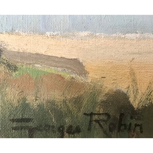 Vintage 1950's Oil Painting - Brittany Coastal France by Modern French Impressionist Landscape Artist, Circa 1950 For Sale - Image 6 of 7