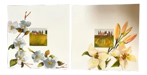 Tuscan Watercolors - A Pair