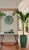 Vintage Moroccan Hand-Painted Green & White Ceramic Lebrillo Bowl For Sale - Image 10 of 12