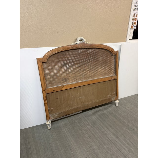 Design Plus Gallery presents a Full Size Carved + Caned Headboard with French Provincial Style. The wood frame has been...