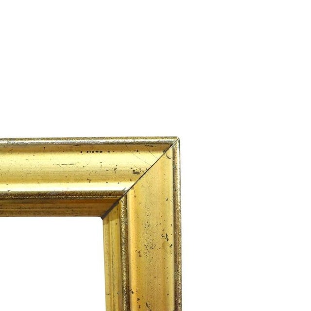 Diminutive First Finish Gilt Wood Rectangular Frame C1860 For Sale - Image 4 of 8