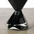 Modernist Handblown Murano Jet Black Faceted Hourglass End Table For Sale In New York - Image 6 of 7