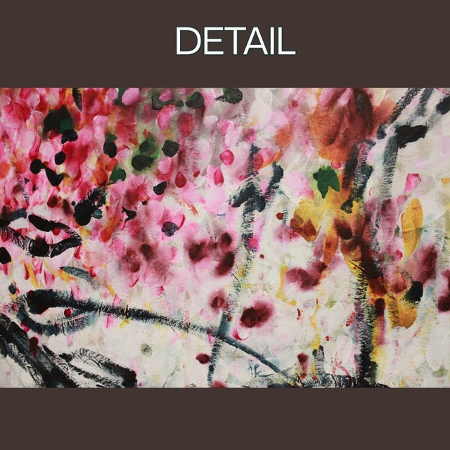 "Green Butterflies" Original Contemporary Abstract Painting by Mel Rea For Sale - Image 4 of 7