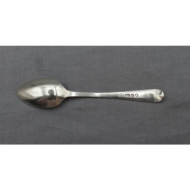 English 1798 English Set of 6 Sterling Silver Teaspoons by Peter & Ann Bateman For Sale - Image 3 of 10