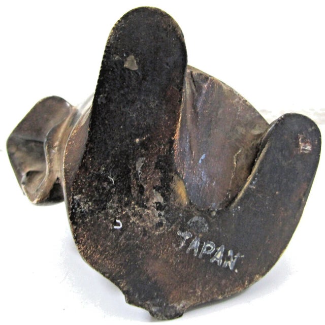 Vintage Japanese Okimono Bronze Sculpture Figure For Sale - Image 11 of 12