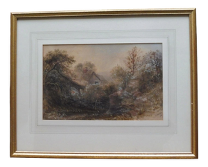 Charles Sharpe, Llanthony, Monmouthshire, 1848, Watercolor on Paper, Framed