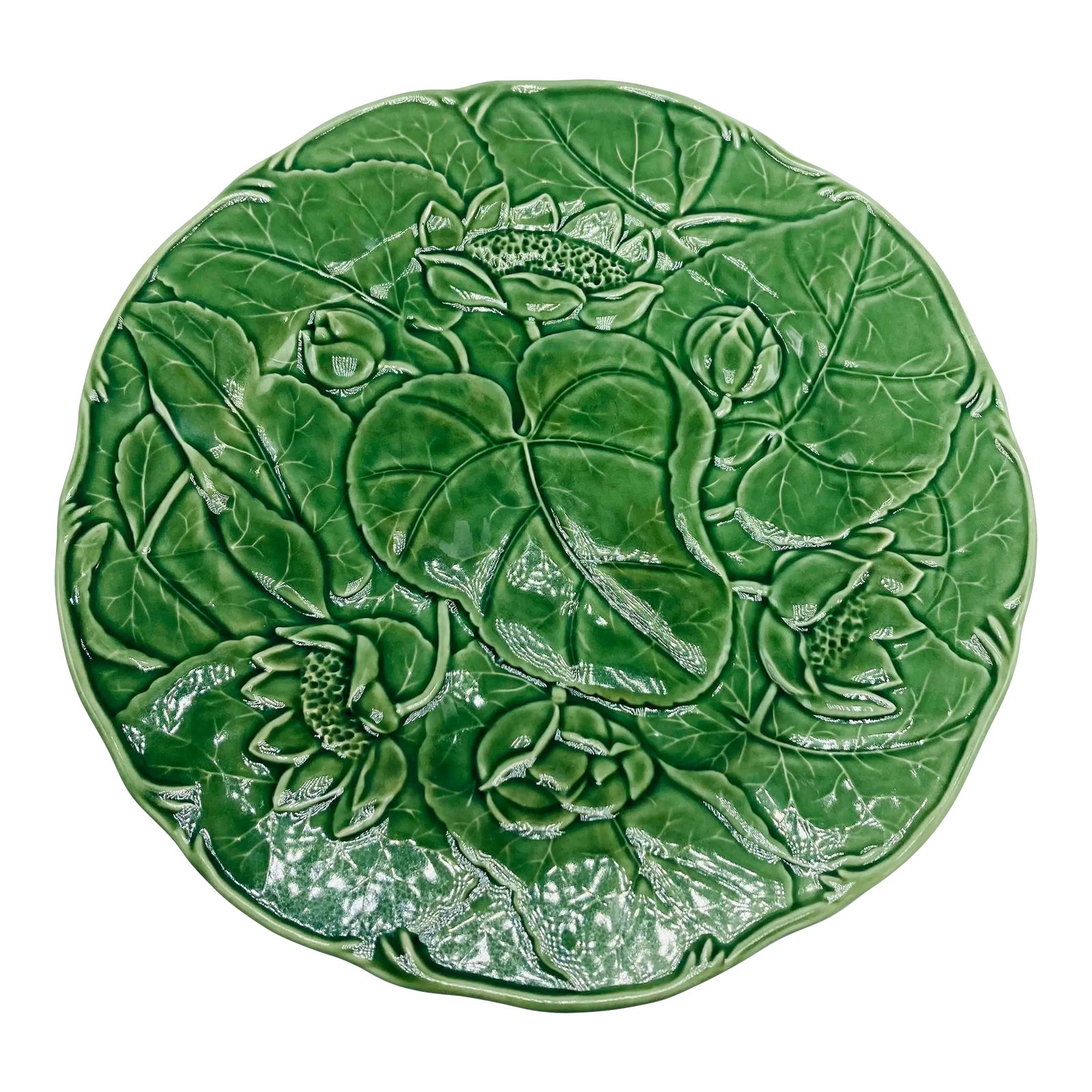 Bordallo Cabbage Leaf Platter Chairish
