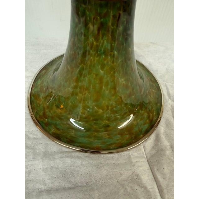 Cohn-Stone Studios Aurora Flared Art Glass Vase For Sale - Image 12 of 12