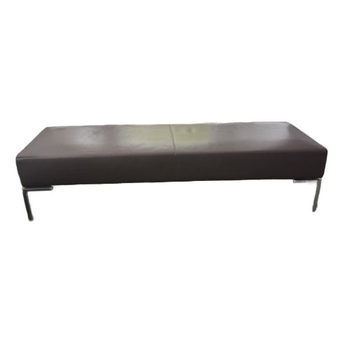 B&b Italia Charles Bench – Antonio Citterio (Brown Leather) For Sale