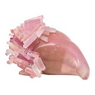 Laura Kramer Studio Pink Crystal Sculpture For Sale