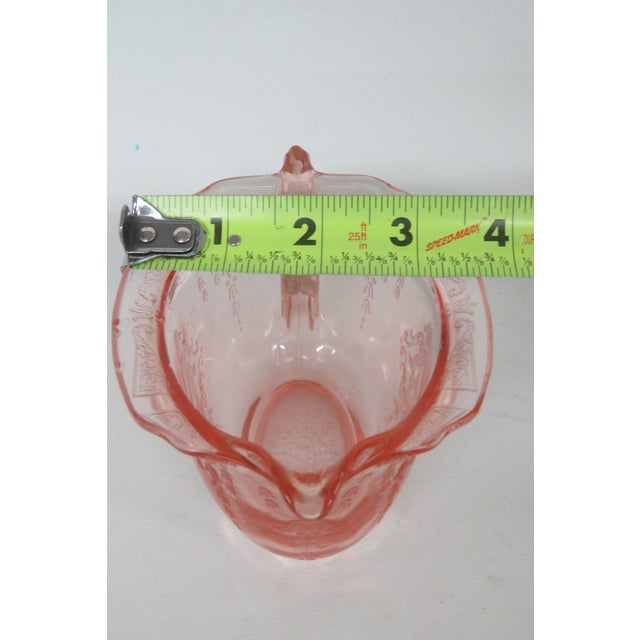 Vintage Anchor Hocking Princess Pink Open Creamer Dish Depression Glass For Sale - Image 15 of 15