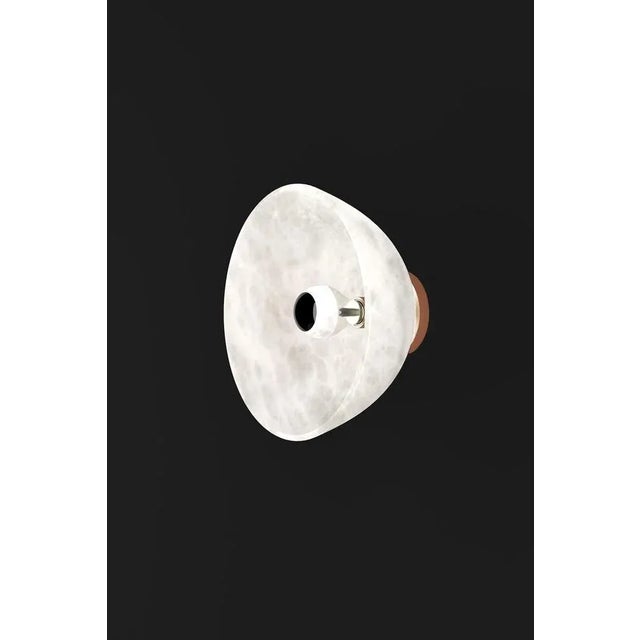 Apollo Copper Wall Lamp by Alabastro Italiano Dimensions: Ø 30 x W 17,5 cm. Materials: White alabaster and copper. Up to...
