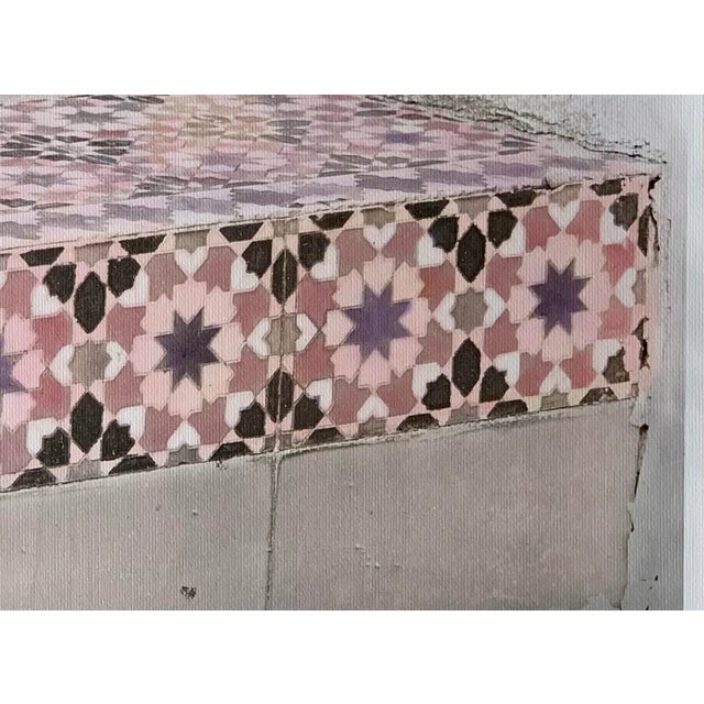 Mid-Century Modern Late 20th Century “Have a Seat” Hand-Printed and Painted Architectural Photograph Sarasota Ringling Towers For Sale - Image 3 of 4