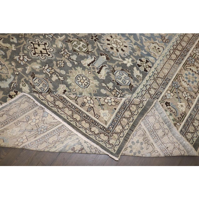 Early 20th Century Blue Oversize Malayer Rug - 10' x 16'9" For Sale - Image 4 of 11
