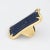 Mid 20th Century Huge Lapis Lazuli Ring Vintage 18k Yellow Gold Cocktail size 5 For Sale - Image 4 of 7