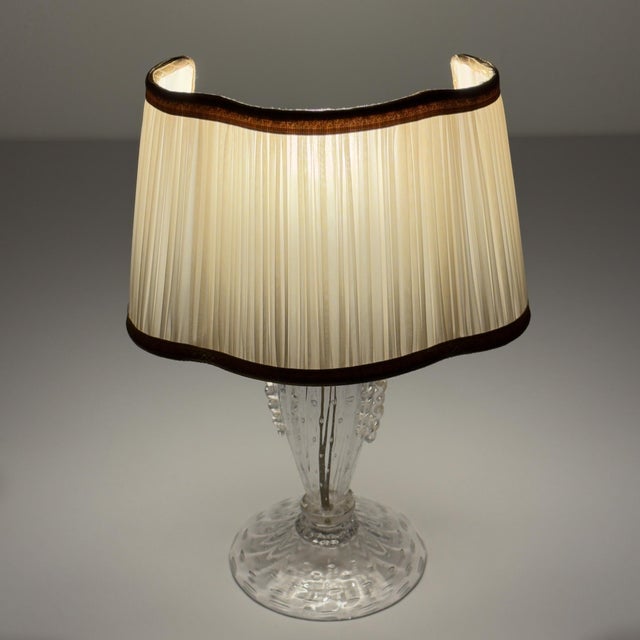Mid-Century Modern Murano Glass Table Lamp from Barovier and Toso, Italy, 1980s For Sale - Image 3 of 18