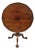 Antique Georgian Chippendale Pie Crust Mahogany Ball and Claw Tilt Top Table For Sale