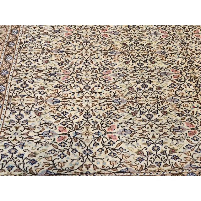 Vintage Turkish Hereke Room Size Rug, Hand-Woven Wool, Allover Pattern, 7' x 10' For Sale - Image 14 of 17