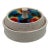 1960s Italian Fused-Glass Mosaic Lidded Box by Aldo Londi for Bitossi For Sale
