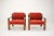 Red Mid-Century Armchair by Ludvík Volák for Dřevopodnik Holešov, 1960s For Sale - Image 8 of 18