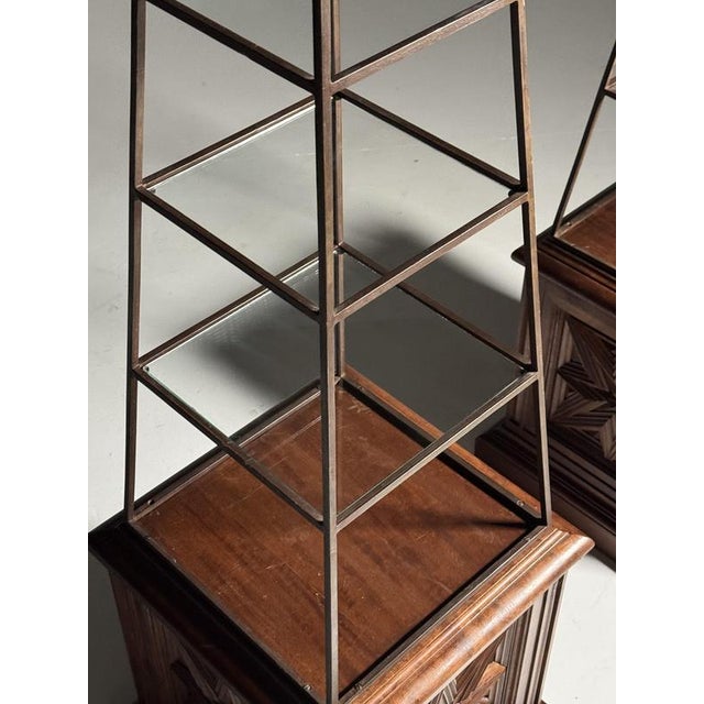 Mid-Century Obelisk Etageres, France, Set of 2 For Sale - Image 10 of 18