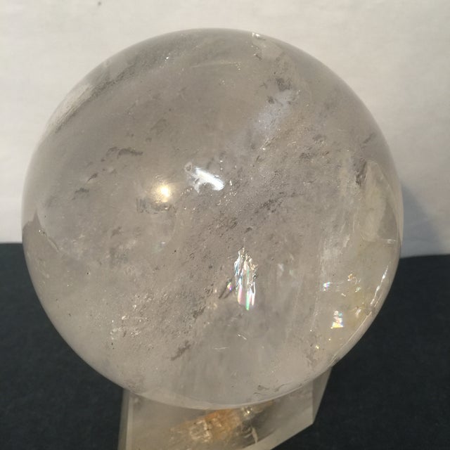 Large Quartz Crystal Ball Chairish