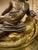 Bronze 18th C. French Louis XV Gilt and Bronze Chenets Andirons-a Pair For Sale - Image 8 of 11