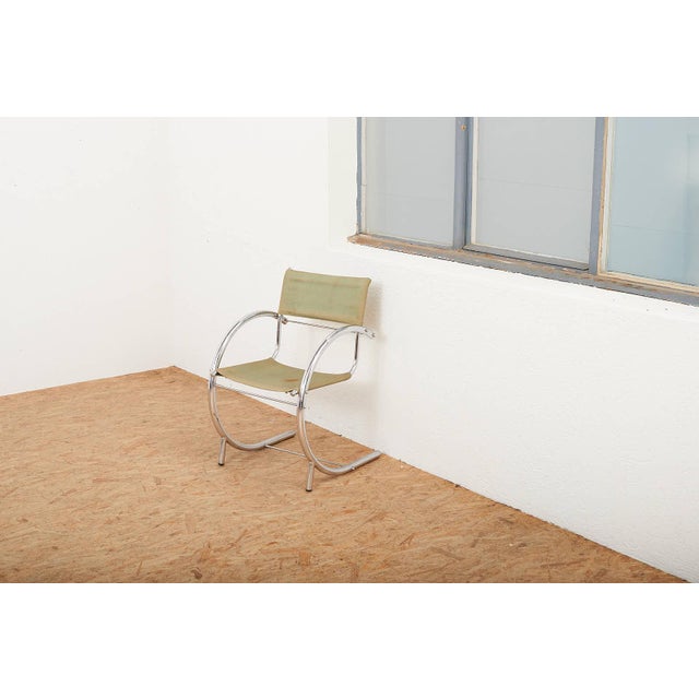 Vintage Bauhaus Steel Tube Cantilever Chair For Sale - Image 9 of 11