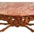 Late 20th Century, Carved Wood & Marble Console Table, Rococo Style For Sale - Image 4 of 12