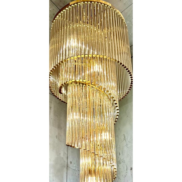 1960s Spiral Chandelier by Ernst Palme, 1960s For Sale - Image 5 of 9